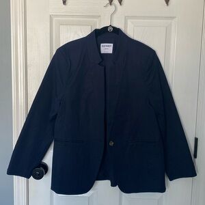 Navy one button blazer